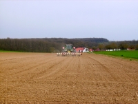 Aussaat der Zuckerrüben in Maibach